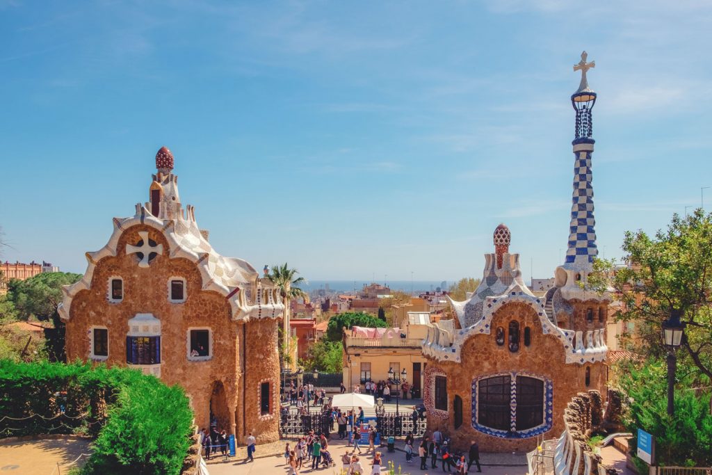 Park Güell Tour. Panoramic image from the emblematic sight place once you are inside the park
